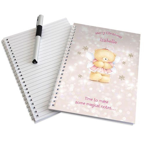 Personalised Forever Friends Christmas Angel Notebook Extra Image 1